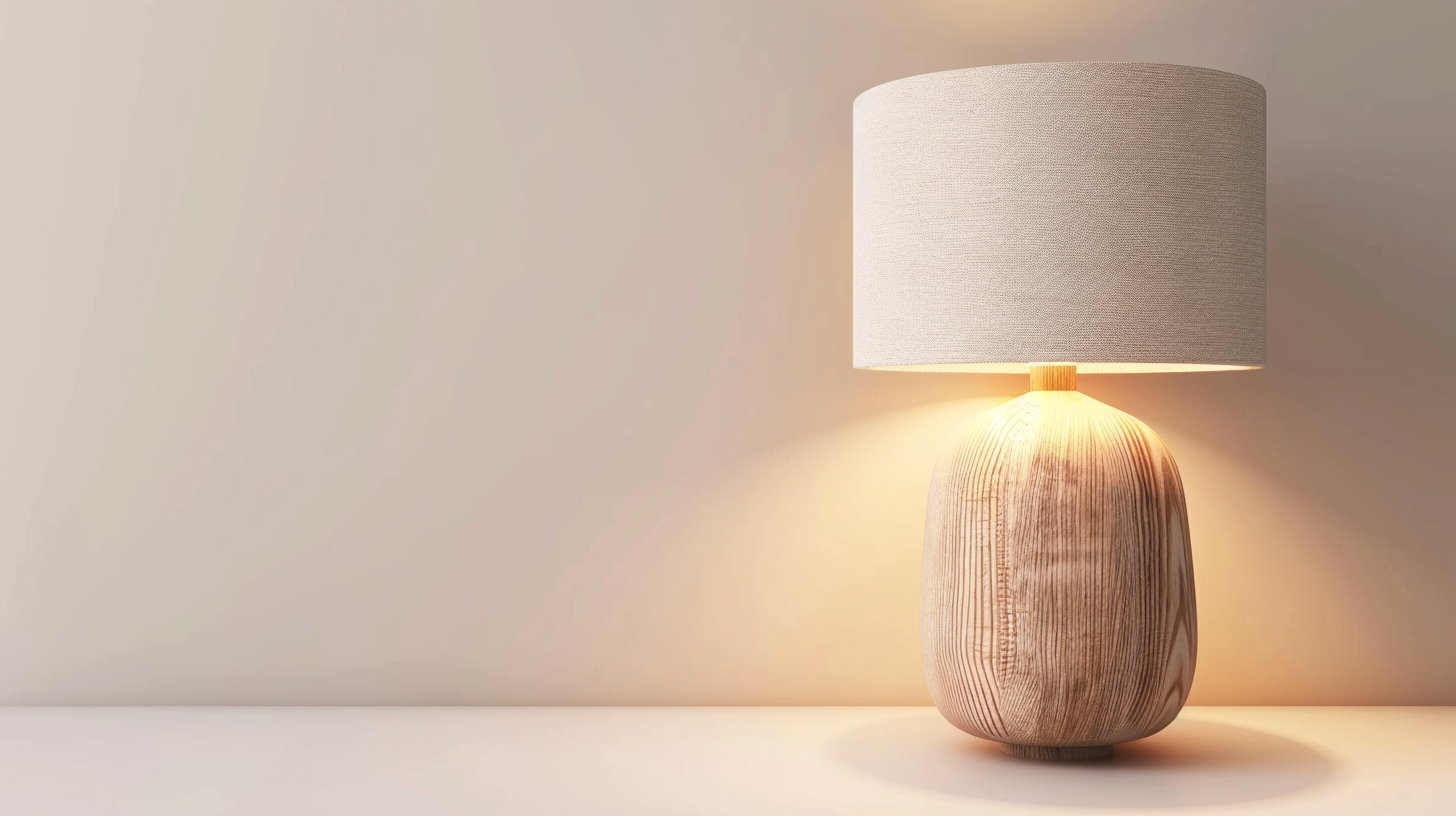Exemple de génération d'image avec ChatGPT (OpenAI) - Lampe avec base en bois ajoutée par erreur